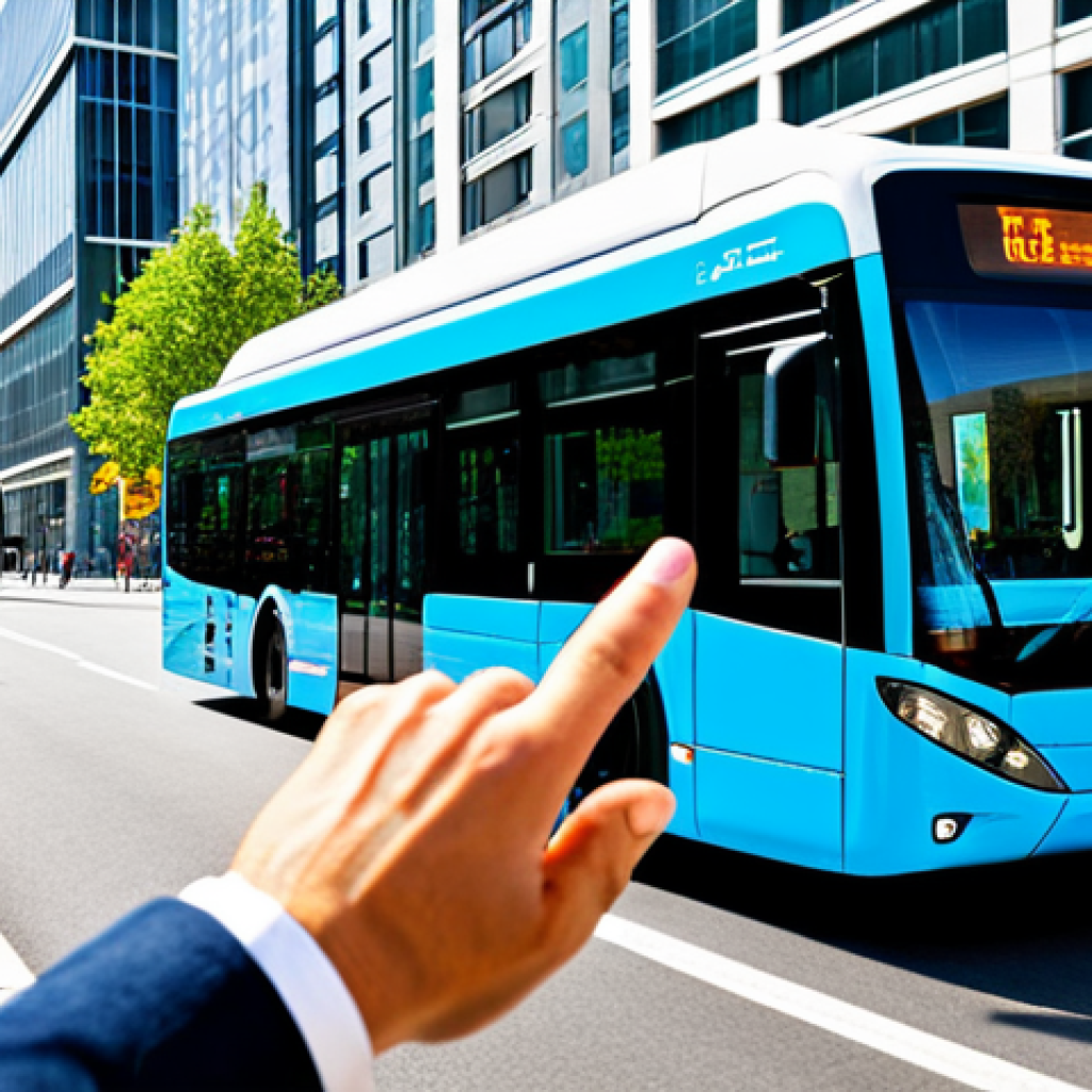 Hydrogen Fuel Cell Bus in a City**
"A modern city street scene with a fully clothed, professional driver operating a hydrogen fuel cell bus, appropriate attire, showing futuristic design elements, background with clean, modern buildings and pedestrians, bright daylight, safe for work, perfect anatomy, correct proportions, natural pose, well-formed hands, proper finger count, natural body proportions, professional photograph, high quality, modest design, family-friendly."
**