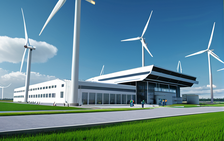 수소연료전지 기술의 경제성 분석 - Hydrogen Production Plant of the Future**
"A futuristic hydrogen production plant with sleek, moder...
