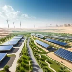 수소연료전지 연료의 종류와 특성 - **A Vision of Green Hydrogen in a Prosperous Arabian Future**
    A wide-angle, hyperrealistic shot ...