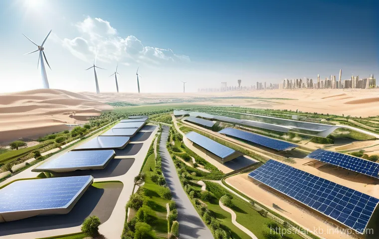 수소연료전지 연료의 종류와 특성 - **A Vision of Green Hydrogen in a Prosperous Arabian Future**
A wide-angle, hyperrealistic shot ...