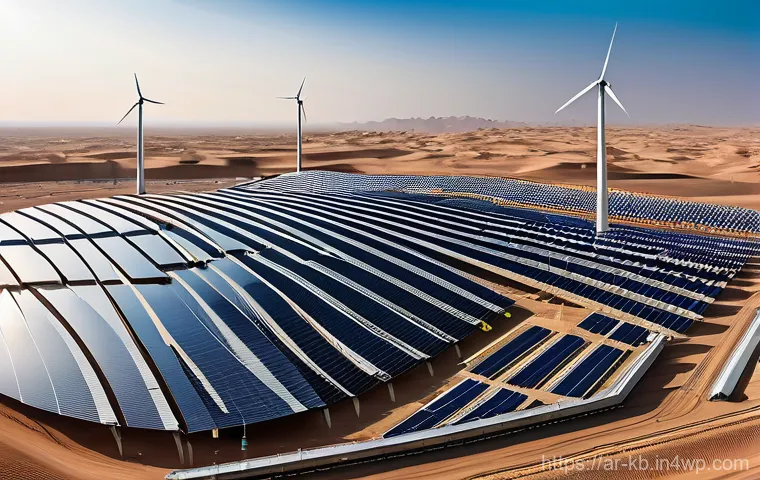 수소연료전지 및 관련 기술의 투자 동향 - **Prompt 1: The Dawn of Green Hydrogen in the Arabian Desert**
"A breathtaking, panoramic view o...