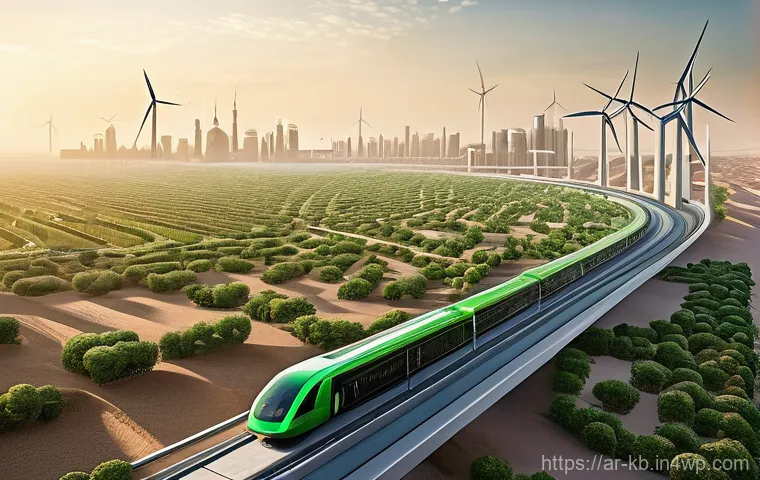 수소연료전지 관련 스타트업 현황 - **Prompt 1: Futuristic Green City of the Middle East**
A wide, aerial view of a vibrant, futuris...