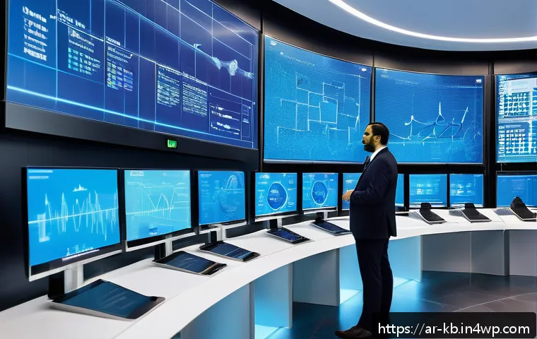수소연료전지와 스마트 그리드의 연계 - A detailed futuristic smart electrical grid control room in the Middle East, showcasing engineers mo...